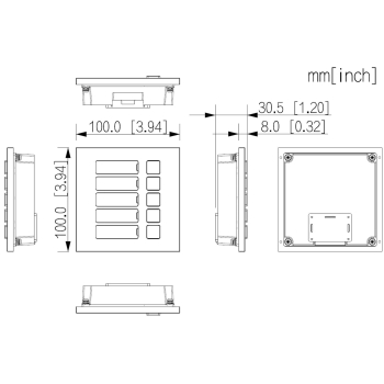 MODUŁ KLAWIATURY VTO4103F-MB5 DO MODUŁU VTO4103F DAHUA