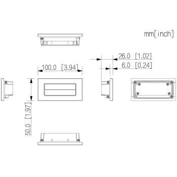 MODUŁ KLAWIATURY VTO4103F-MDB4 DO MODUŁU VTO4103F DAHUA