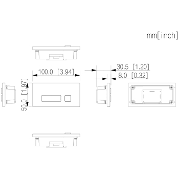 MODUŁ KLAWIATURY VTO4103FB-MB1 DO MODUŁU VTO4103FB DAHUA