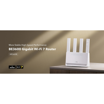 ROUTER WR3600E Wi-Fi 7 2.4 GHz, 5 GHz CUDY