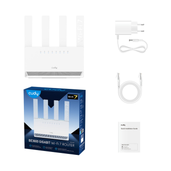 ROUTER WR3600E Wi-Fi 7 2.4 GHz, 5 GHz CUDY