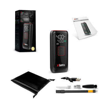 PRZENOŚNY MINI KOMPRESOR Z FUNKCJĄ POWERBANKU XB-AIRMASTER Xblitz