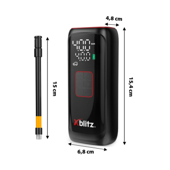 PRZENOŚNY MINI KOMPRESOR Z FUNKCJĄ POWERBANKU XB-AIRMASTER Xblitz