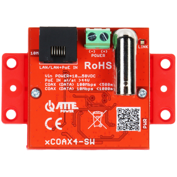 ZESTAW KONWERTERÓW UTP / COAXIAL DO TRANSMISJI LAN+POE XCOAX4-SET KOMPLET 2 SZT ATTE