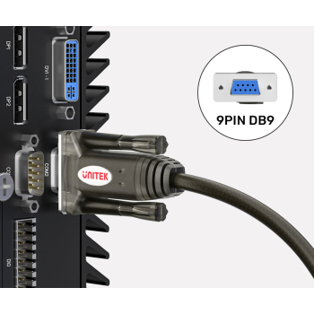 KONWERTER Y-1105D01 USB-A / RS232 - DB9 UNITEK