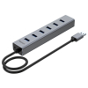 HUB USB 3.0 Y-3090-EU + ZASILACZ, 40 cm UNITEK
