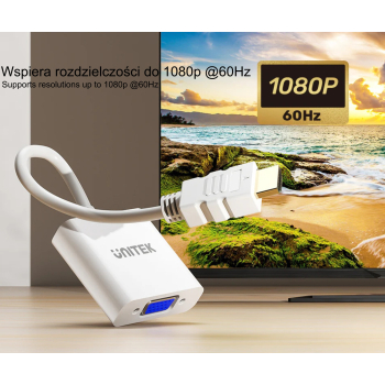 KONWERTER HDMI NA VGA Y-6333C01 UNITEK