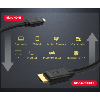 ADAPTER HDMI / MICRO HDMI Y-C182 2 m 4K UHD UNITEK