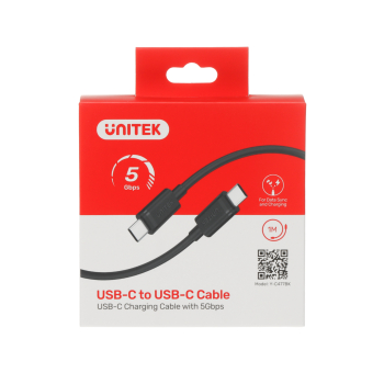 PRZEWÓD Y-C477BK USB-C/USB-C 1.0 m UNITEK