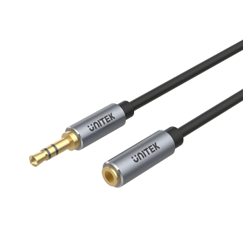 PRZEWÓD Y-C932ABK Jack TRS 3.5 mm WTYK / Jack TRS 3.5 mm GNIAZDO 1.0 m UNITEK