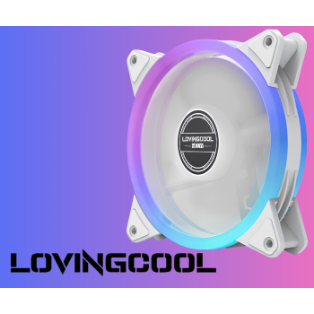 WENTYLATOR YY-120-WHITE-LOGO 1600 RPM ARGB LOVINGCOOL