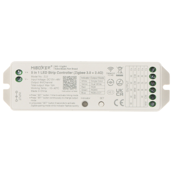 STEROWNIK OŚWIETLENIA LED ZL5 ZigBee, 2.4 GHz, RGBCCT (RGBWW) 12 ... 48 V DC MiBOXER / Mi-Light