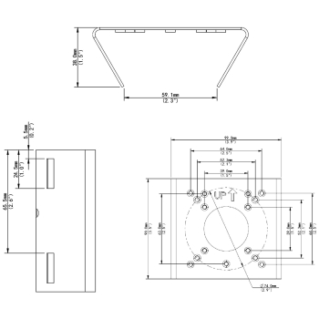 UCHWYT NA SŁUP TR-UP06-B-IN UNIVIEW